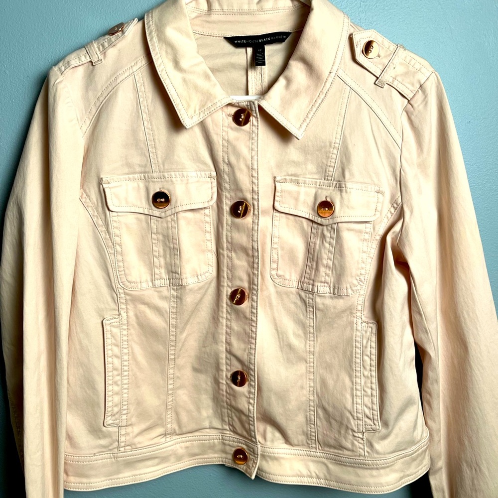 White House Black Market women’s 12 Ivory Color Jacket